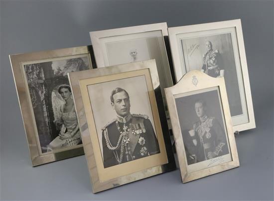 A collection of signed Royal photographs